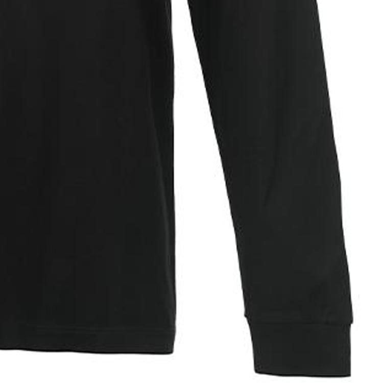 Details for VERSACE FW22 標誌印花長袖休閒T恤 黑色 10070321A049671B000