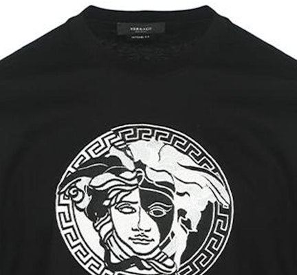 VERSACE FW22 標誌印花長袖休閒T恤 黑色 10070321A049671B000 Sizing VERSACE FW22 標誌印花長袖休閒T恤 黑色 10070321A049671B000
