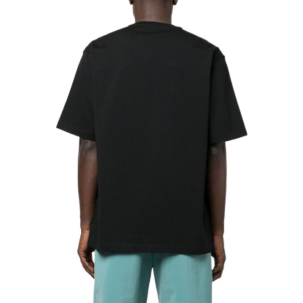 VERSACE FW22 Logo Print Loose Fit Crewneck T-Shirt Black  Casual Tee 1006438-1A04130-1B000 圖 4