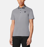 Purchase VERSACE FW22 灰色修身短袖翻領印花男款POLO衫 A89492-1A04867-2E100