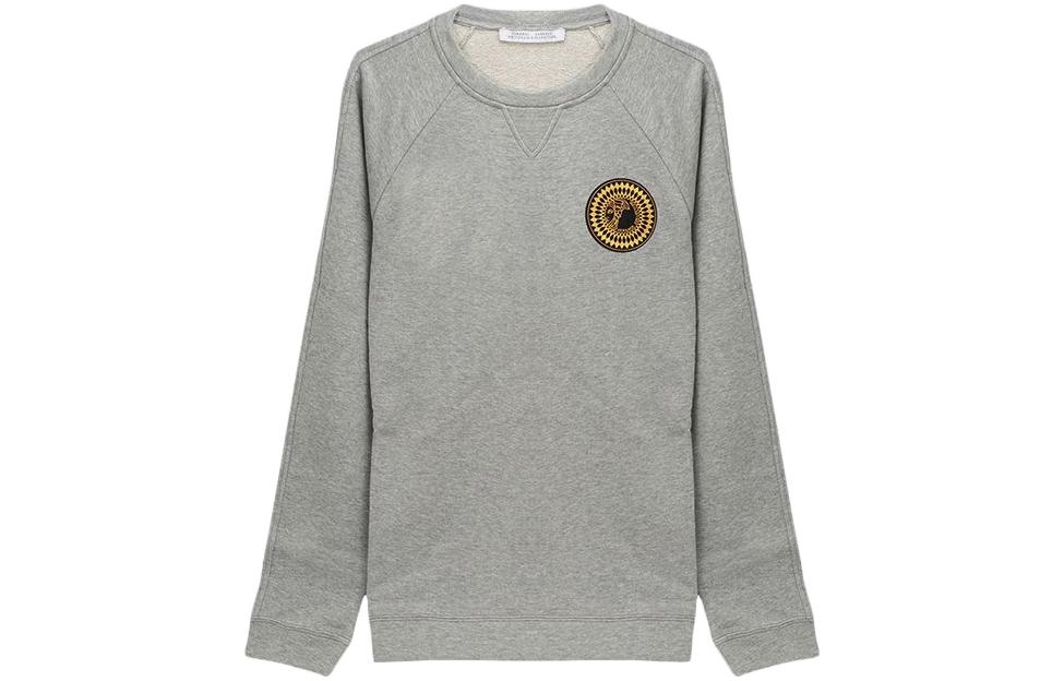 Versace FW22 Medusa Logo Print Pullover Sweatshirt Men’s Grey V800687S-VJ00358-V8002