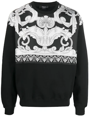 베르사체 FW22 패턴 크루넥 풀오버 스웨트셔츠 블랙 1006475-1A04480-5B040 Buy 베르사체 FW22 패턴 크루넥 풀오버 스웨트셔츠 블랙 1006475-1A04480-5B040