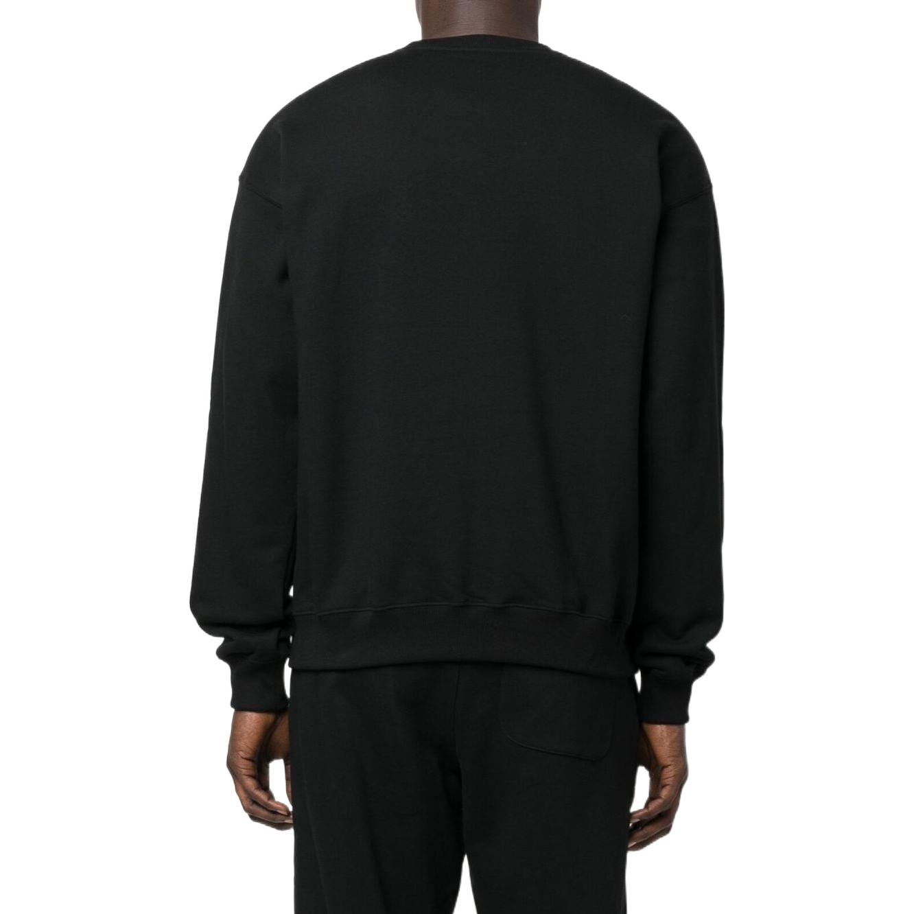 Shop 베르사체 FW22 패턴 크루넥 풀오버 스웨트셔츠 블랙 1006475-1A04480-5B040