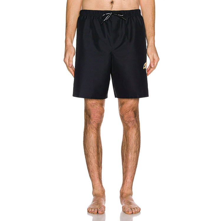 Shop VERSACE FW22 Patterned Drawstring Casual Shorts Black Mens. 1001598-1A02835-5B000