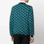 Shop VERSACE FW22 藍色圖案羊毛針織圓領毛衣。 1006226-1A04888-5G320