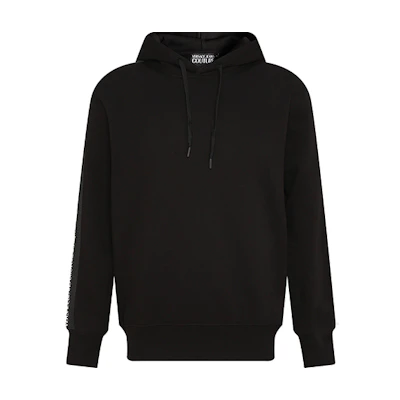 Versace FW22 Solid Color Pullover Hoodie Men’s Black 73GAI3H4-F0002-899