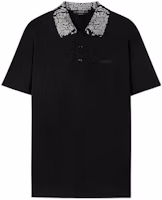 VERSACE FW22 Studded Short Sleeve Polo Shirt Men’s Black 1008502-1A06080-1B000 VERSACE FW22 Studded Short Sleeve Polo Shirt Men’s Black 1008502-1A06080-1B000