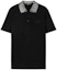 Buy VERSACE FW22 Kaos Polo Hitam Lengan Pendek Pria dengan Detail Stud. 1008502-1A06080-1B000