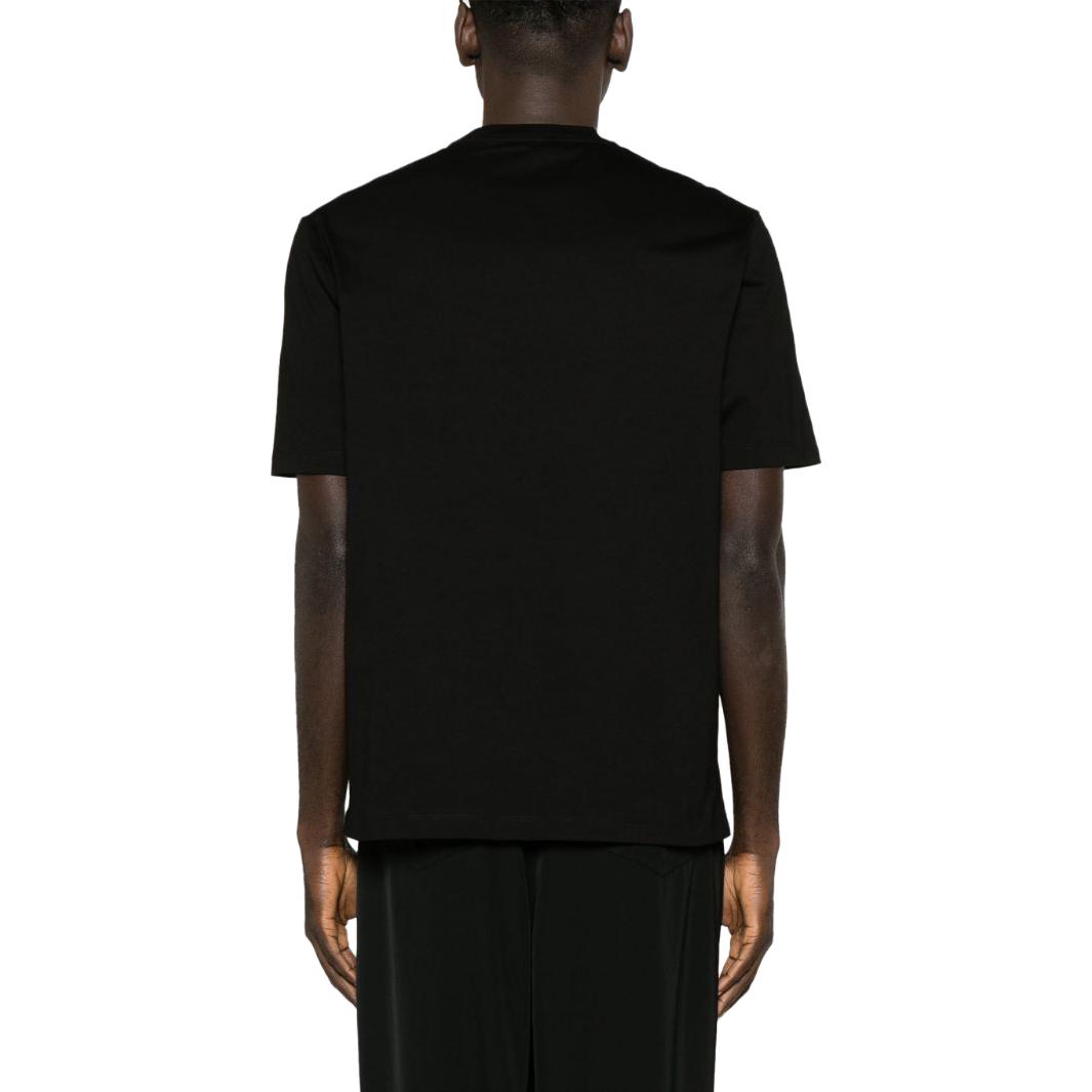 VERSACE FW23  Black Crewneck T-Shirt with Rhinestone Detailing. 1013302-1A09869-1B000 圖 4