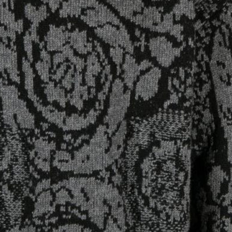 VERSACE FW23  Black Floral Pattern Knit Pullover Sweater 1013400-1A09516-1B000 圖 6