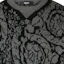 Sizing VERSACE FW23 Black Floral Pattern Knit Pullover Sweater 1013400-1A09516-1B000