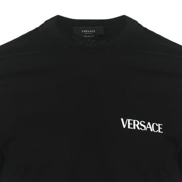 VERSACE FW23  Black Graphic Print Crew Neck Short Sleeve T-Shirt 1011484-1A07701-1B000 圖 5