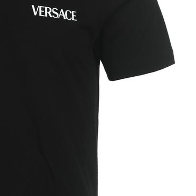 VERSACE FW23  Black Graphic Print Crew Neck Short Sleeve T-Shirt 1011484-1A07701-1B000 圖 7