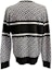 Lookbook VERSACE FW23 Black Knit Pullover Sweater with Graphic Print. 1012024-1A07316-2B020