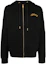 Buy VERSACE FW23 Black Letter Print Zip-Up Hoodie Jacket 1011048-1A08035-1B000