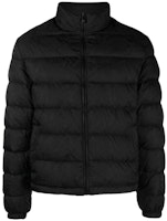 VERSACE FW23 Black Logo Print Long Sleeve Down Jacket 1013537-1A09785-1B000 VERSACE FW23 Black Logo Print Long Sleeve Down Jacket 1013537-1A09785-1B000