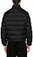 Shop VERSACE FW23 Black Logo Print Long Sleeve Down Jacket 1013537-1A09785-1B000