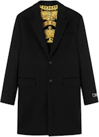 VERSACE FW23 Black Solid Color Single-Breasted Long Sleeve Coat 1010606-1A07656-1B000 VERSACE FW23 Black Solid Color Single-Breasted Long Sleeve Coat 1010606-1A07656-1B000