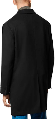 VERSACE 23秋冬 黑色純色單排扣長袖大衣 1010606-1A07656-1B000 Purchase VERSACE 23秋冬 黑色純色單排扣長袖大衣 1010606-1A07656-1B000