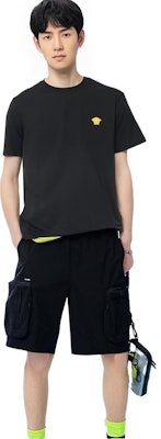 VERSACE FW23 黑色純棉短袖圓領T恤 1008481-1A08489-1B000 3