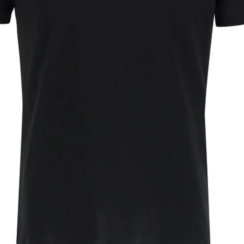 Details for VERSACE FW23 黑色純棉短袖圓領T恤 1008481-1A08489-1B000