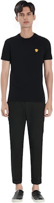 VERSACE FW23 黑色純棉短袖圓領T恤 1008481-1A08489-1B000 Cheap VERSACE FW23 黑色純棉短袖圓領T恤 1008481-1A08489-1B000