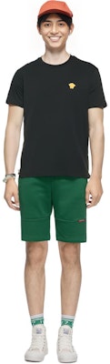 VERSACE FW23 黑色純棉短袖圓領T恤 1008481-1A08489-1B000 1