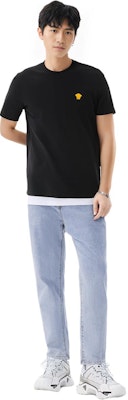 VERSACE FW23 黑色純棉短袖圓領T恤 1008481-1A08489-1B000 2
