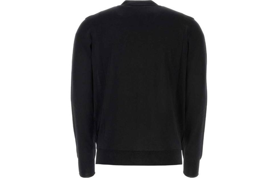 VERSACE FW23  Black Solid V-Neck Long Sleeve Loose Sweater 1010535-1A07614-1B000 圖 3