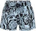 Buy ヴェルサーチ FW23 ブルーフローラルプリント エラスティック ストレートレッグ水着ショーツ 1007841-1A09915-5U970