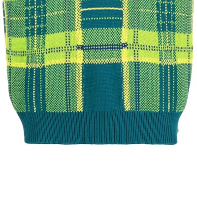 VERSACE FW23 格紋V領無袖毛衣 1009928-1A07143-2VA90 Sizing VERSACE FW23 格紋V領無袖毛衣 1009928-1A07143-2VA90