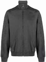 VERSACE FW23 Grey Embroidered Logo Long Sleeve Jacket 1013973-1A09876-5E010 VERSACE FW23 Grey Embroidered Logo Long Sleeve Jacket 1013973-1A09876-5E010
