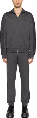 VERSACE FW23 Grey Embroidered Logo Long Sleeve Jacket 1013973-1A09876-5E010 Lookbook VERSACE FW23 Grey Embroidered Logo Long Sleeve Jacket 1013973-1A09876-5E010