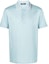 Order VERSACE FW23 Logo Embroidered Button-Up Polo Shirt Blue 1013906-1A09798-1VD50