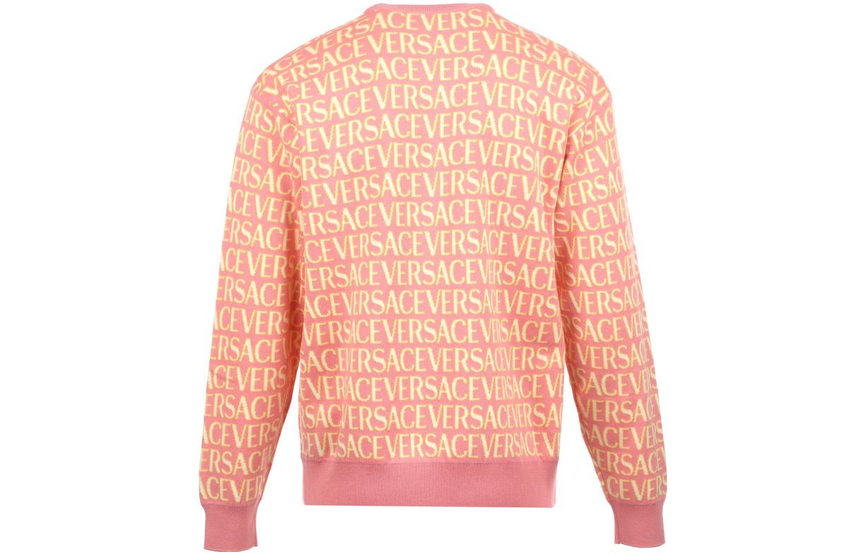 Lookbook Sudadera Naranja Versace FW23 Cuello Redondo con Logo Estampado. 1010249-1A07466-5P830