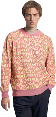 Sudadera Naranja Versace FW23 Cuello Redondo con Logo Estampado. 1010249-1A07466-5P830 Shop Sudadera Naranja Versace FW23 Cuello Redondo con Logo Estampado. 1010249-1A07466-5P830