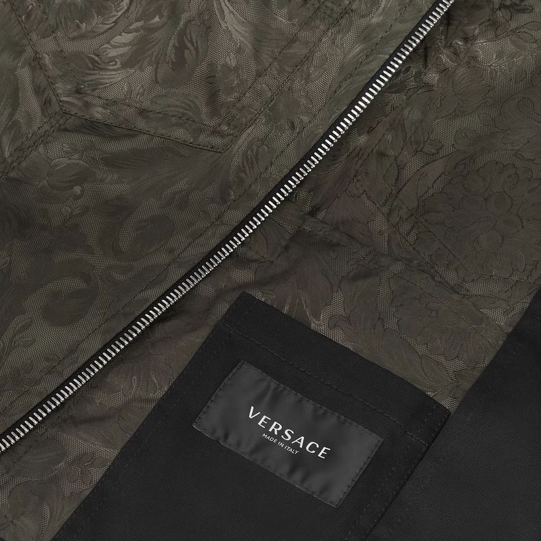 VERSACE FW23  Pattern Print Square-Neck Long-Sleeve Jacket Dark Green 1009929-1A07676-1GH80 圖 6