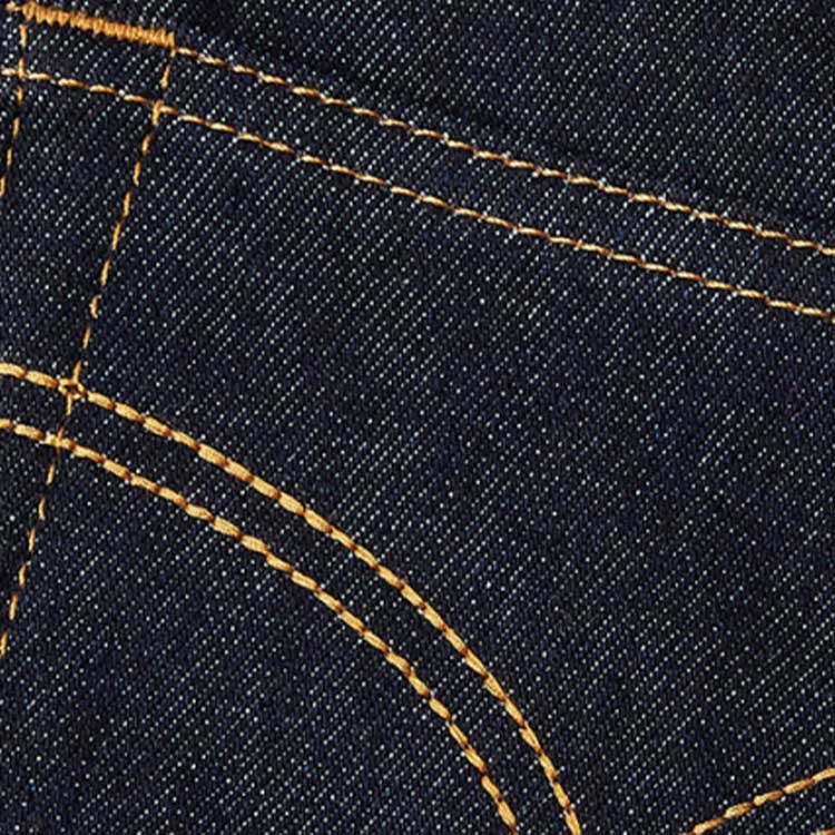 Shop VERSACE FW23  Slim Fit Mid-Waist Denim Jeans in Dark Blue. 1011693-1A02233-1D100