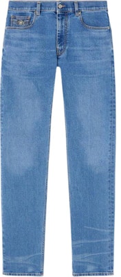 VERSACE FW23 Slim Low-Waist Washed Jeans Indigo Blue 1011693-1A09961-1D360 Buy VERSACE FW23 Slim Low-Waist Washed Jeans Indigo Blue 1011693-1A09961-1D360
