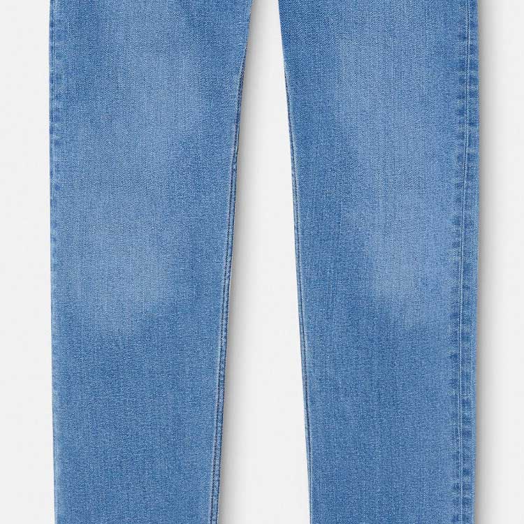 Details for VERSACE FW23  Slim Low-Waist Washed Jeans Indigo Blue 1011693-1A09961-1D360