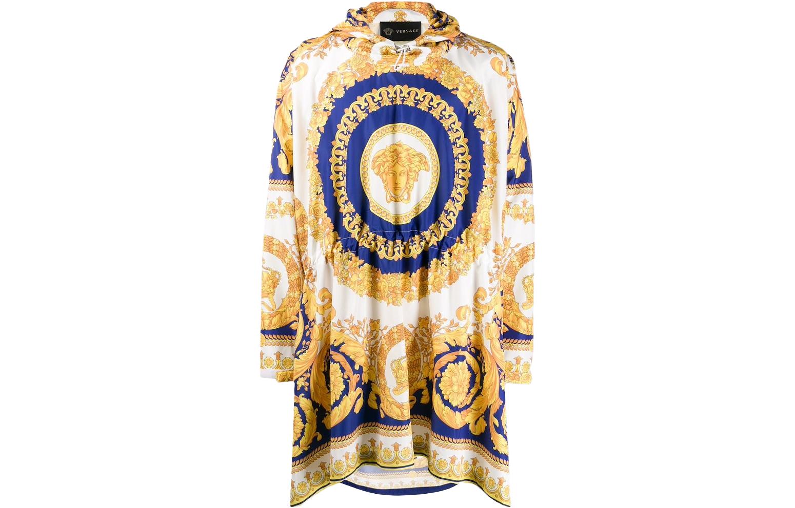 Versace FW23 Baroque Print Hooded Jacket Yellow A83472-A230816-A741