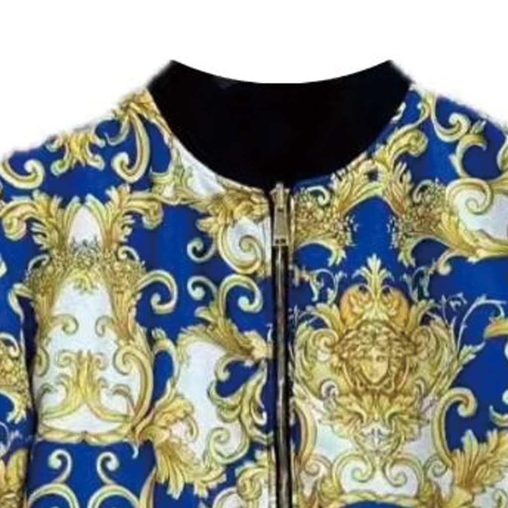 Details for VERSACE FW23 巴洛克印花雙面拉鍊外套 男士 多色 A89511S-1A05885-5U050