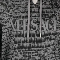 Sizing VERSACE 2023秋冬鱷魚紋Logo連帽衫 - 灰色 1012558-1A09051-2ED10