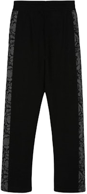 VERSACE FW23 提花圖案直筒抽繩休閒長褲 黑色 男款 1013253-1A09454-1B000 Lookbook VERSACE FW23 提花圖案直筒抽繩休閒長褲 黑色 男款 1013253-1A09454-1B000