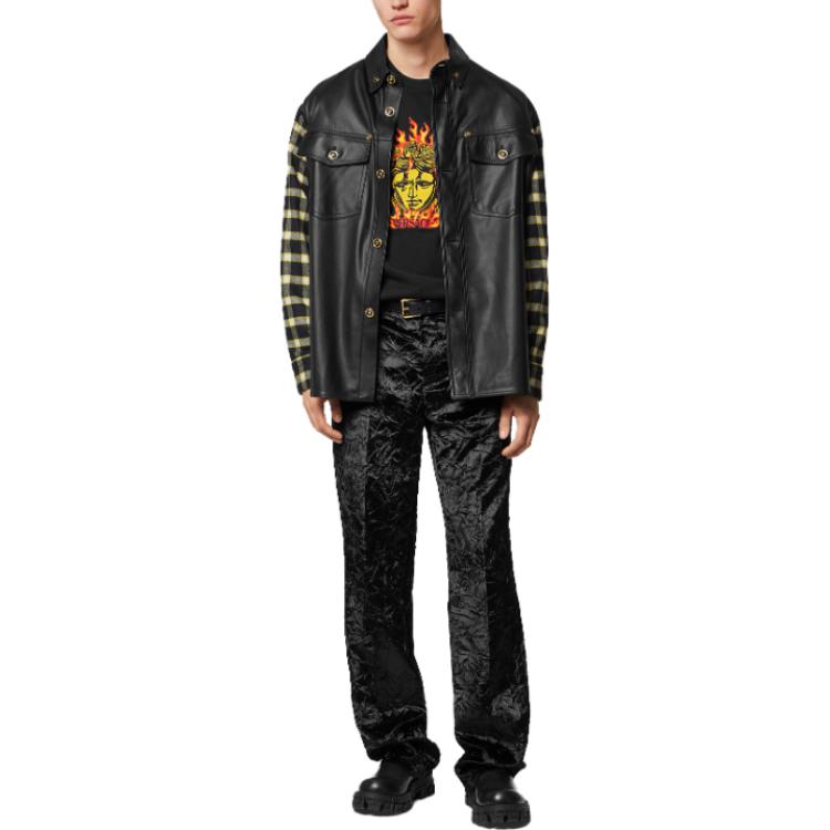 VERSACE FW23 Medusa Letter Print Crewneck Sweatshirt Black Men’s 1010688-1A07751-1B000 圖 5