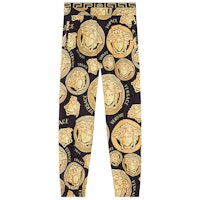 VERSACE Gold Baroque Print Logo Jogger Sweatpants A88538-1F00539-5B000 VERSACE Gold Baroque Print Logo Jogger Sweatpants A88538-1F00539-5B000