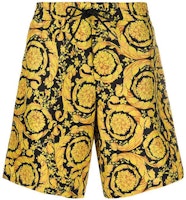 VERSACE Gold Baroque Print Shorts ABU05021-A233170-A7900 VERSACE Gold Baroque Print Shorts ABU05021-A233170-A7900