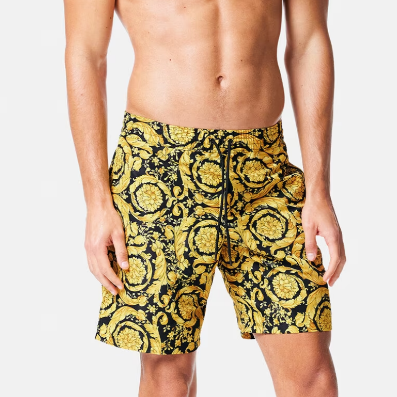 Details for VERSACE 金色巴洛克印花短褲 ABU05021-A233170-A7900