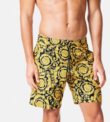 VERSACE 金色巴洛克印花短褲 ABU05021-A233170-A7900 Details for VERSACE 金色巴洛克印花短褲 ABU05021-A233170-A7900