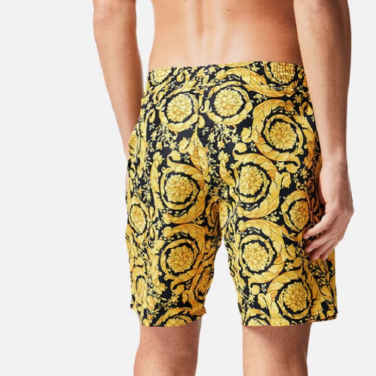 Sizing VERSACE 金色巴洛克印花短褲 ABU05021-A233170-A7900
